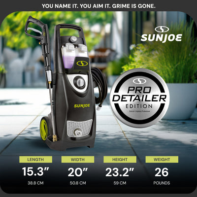 Sun Joe Electric Pressure Washer, Portable Power Washer with Wheels (Open Box) - VMInnovations
