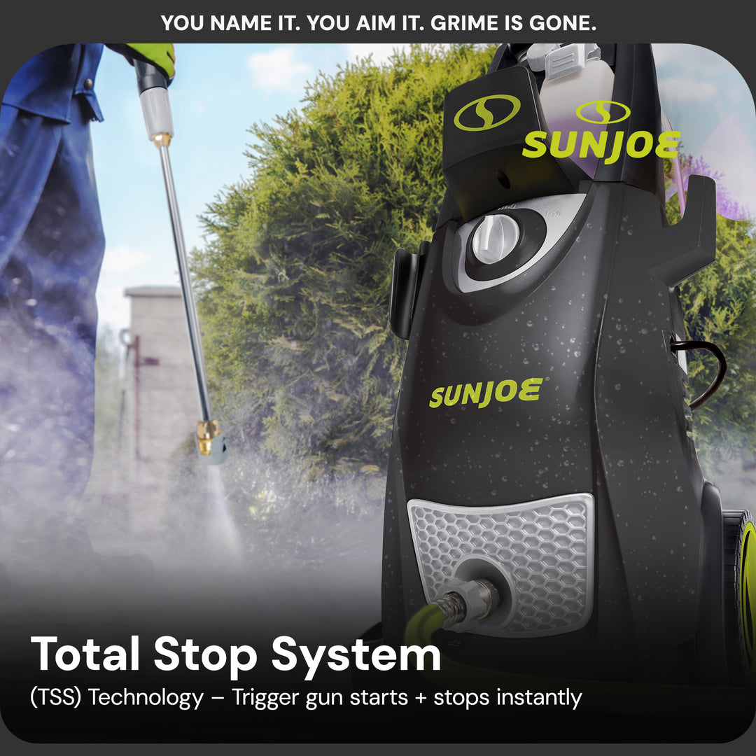 Sun Joe Electric Pressure Washer, Portable Power Washer with Wheels, SPX3000-PK1