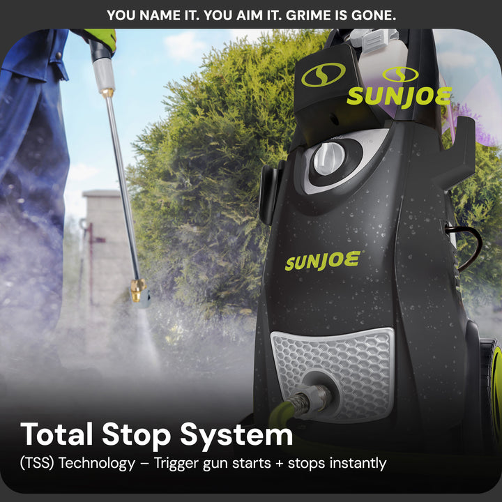 Sun Joe Electric Pressure Washer, Portable Power Washer with Wheels, SPX3000-PK1
