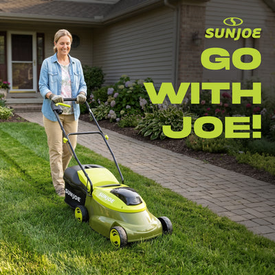 Sun Joe Walk-Behind Cordless Push Lawn Mower with Brushless Motor (Open Box) - VMInnovations