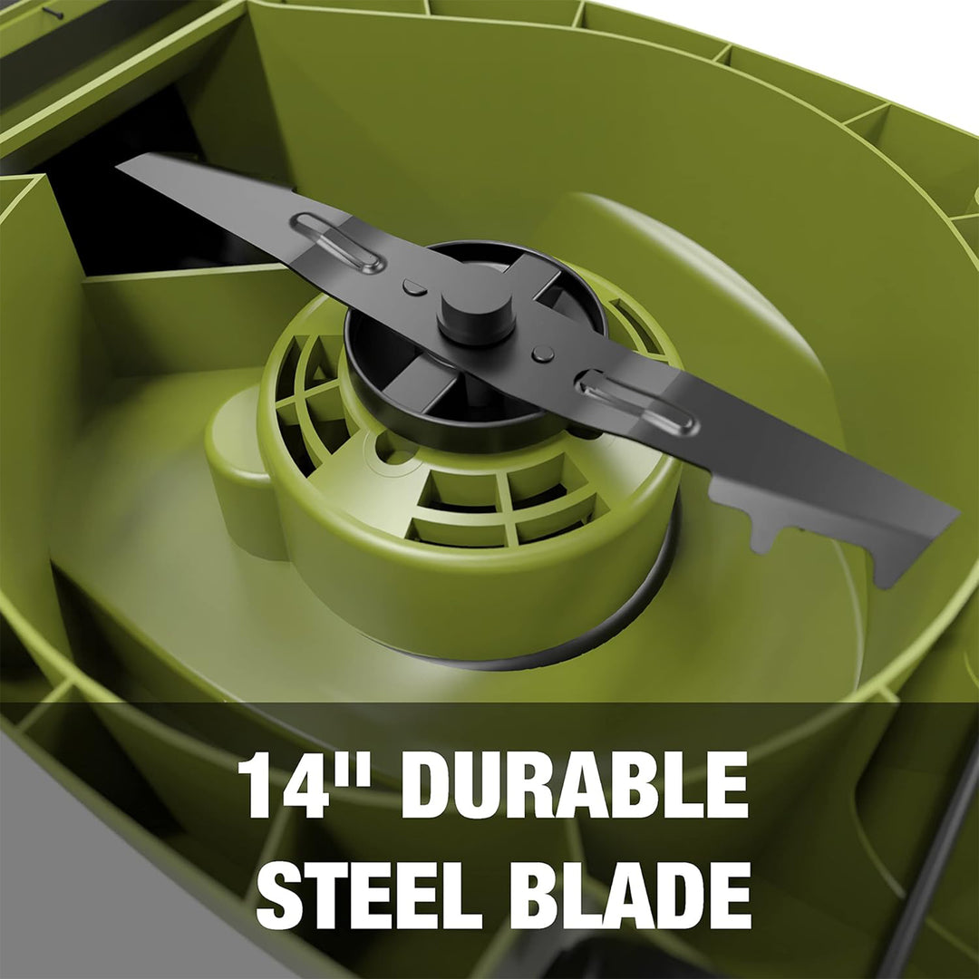 Sun Joe Walk-Behind Cordless Push Lawn Mower with Brushless Motor, 24V-MJ14C