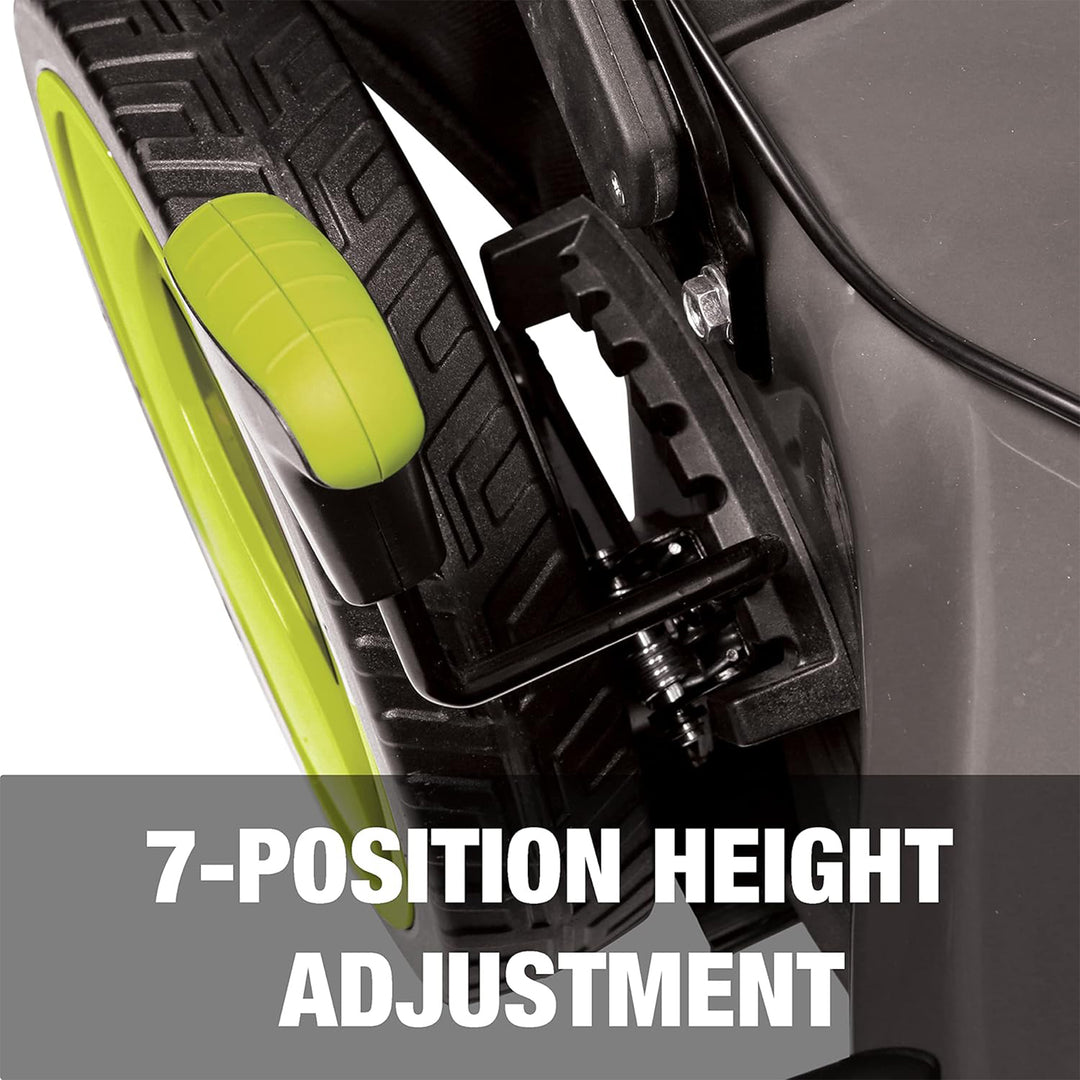 Sun Joe Walk-Behind Cordless Push Lawn Mower with Brushless Motor, 24V-X2-16LM