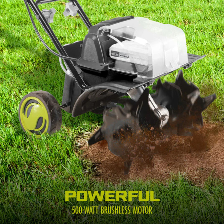 Sun Joe 24V Cordless Garden Tiller Cultivator Accessory Kit, Black, 24V-X2-TLR14