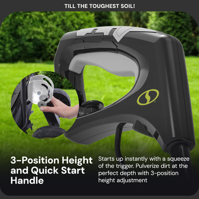 Sun Joe 24V Cordless Garden Tiller Cultivator Accessory Kit, Black (Open Box) - VMInnovations