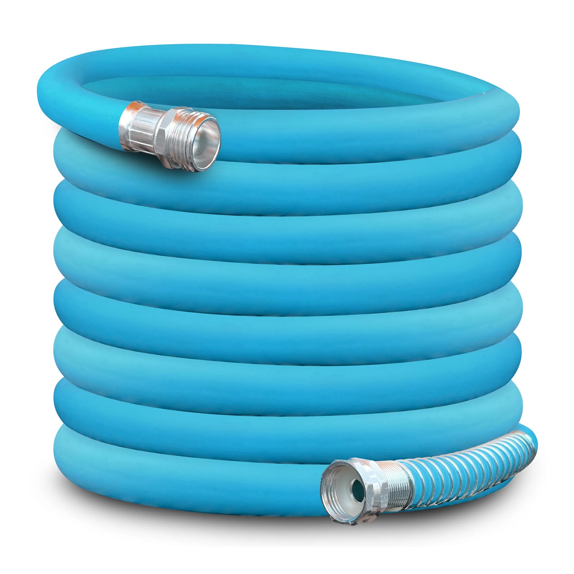 Aqua Joe 50 Ft Hybrid Polymer FLEX Garden Hose, Drinking Water Safe, AJPGH50-DWS