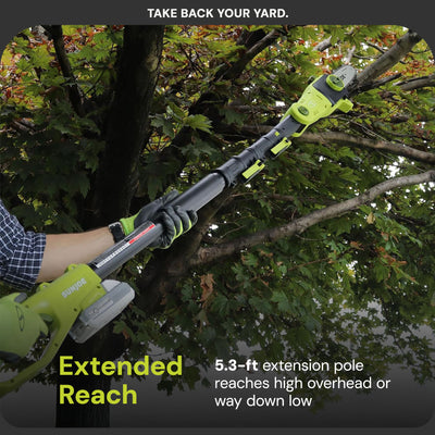 Sun Joe IONMAX Cordless Lawn Care System, Grass and Hedge Trimmer  (Open Box) - VMInnovations