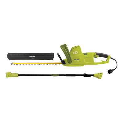 Sun Joe 19” Electric Pole Hedge Trimmer, Portable Dual Blade Tool SJH904E (Used)