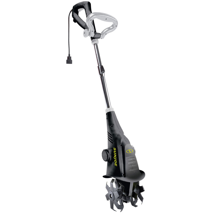 Sun Joe Electric Garden Cultivator with 2.5 Amp Motor and Steel Blades, Green