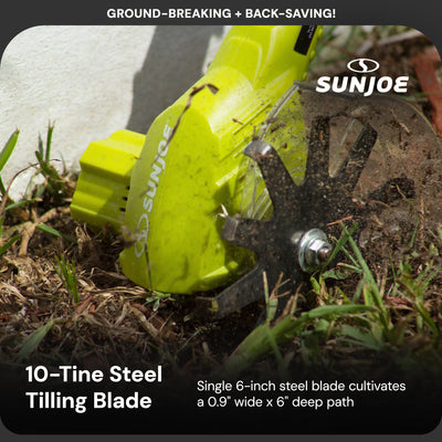 Sun Joe 24 Volt Cordless Telescoping Cultivator/Weeder with 250W Motor(Open Box)