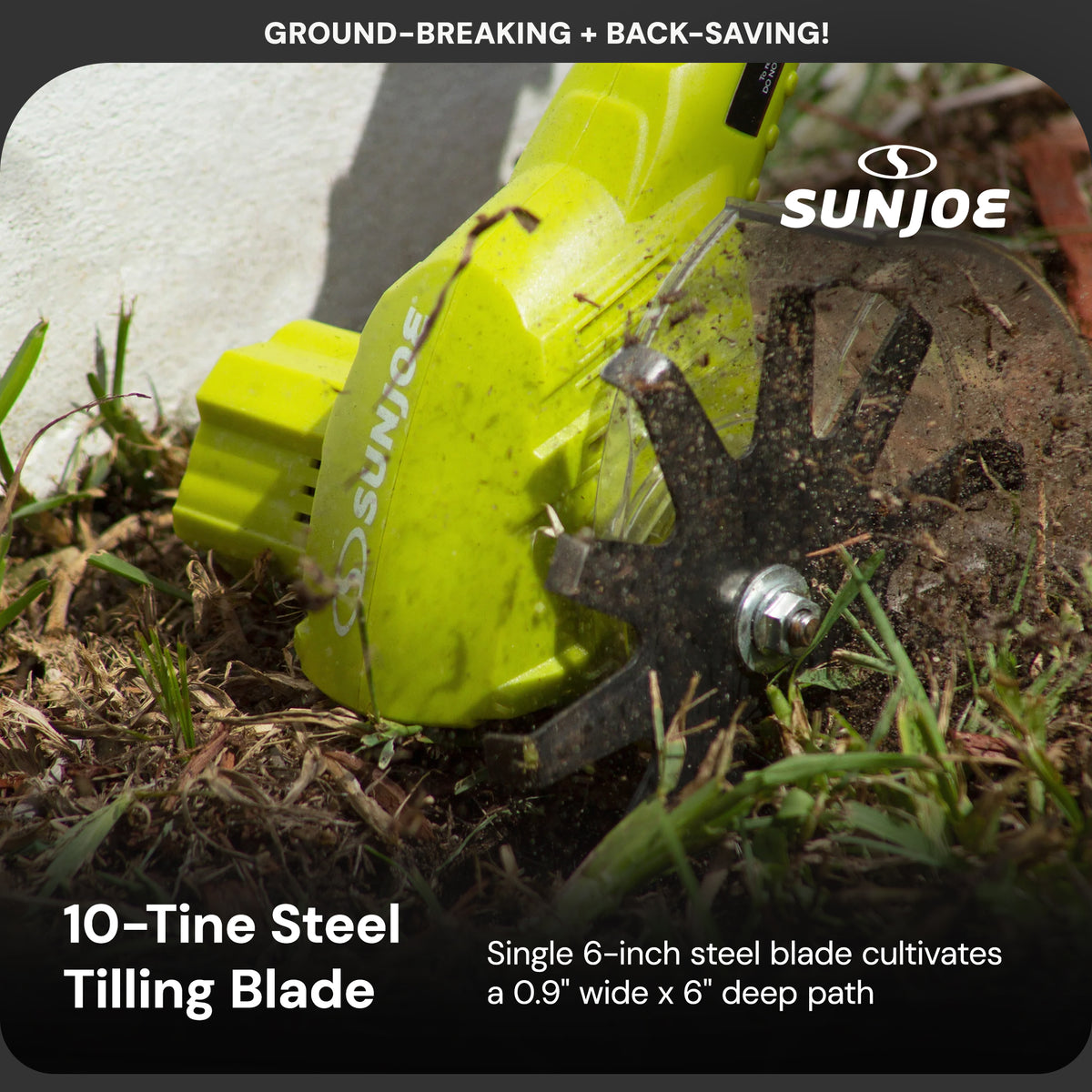 Sun Joe 24 Volt Cordless Telescoping Cultivator/Weeder with 250W Motor(Open Box)