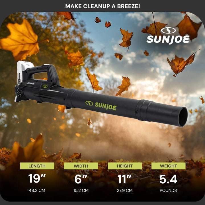 Sun Joe 24 Volt IONMAX Jet Blower Cordless Compact Turbine w/ Battery (Open Box)