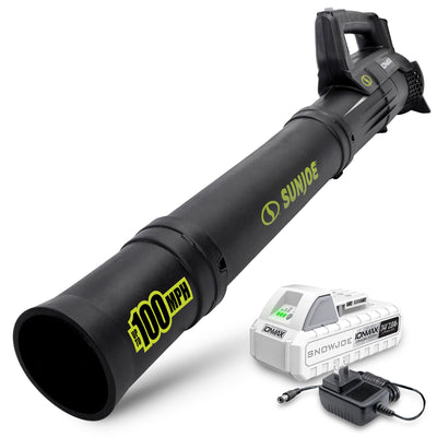 Sun Joe 24 Volt Jet Leaf Blower Cordless Compact Turbine with Battery, Blk(Used) - VMInnovations