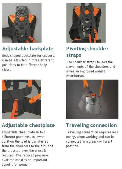 Husqvarna 523048201 Balance XT Trimmer Professional Brushcutter Harness