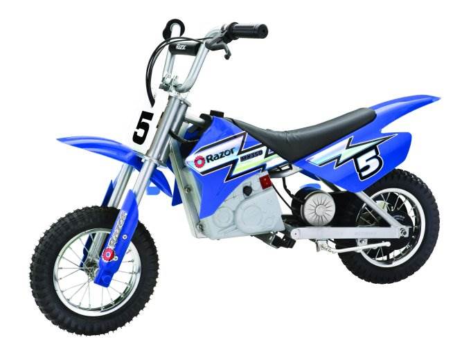 Razor MX350 Dirt Rocket 24V Electric Toy Dirt Bike and Full Face Helmet, Blue