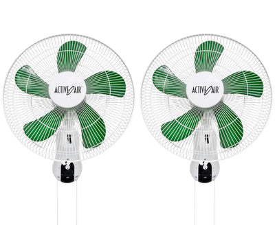 Active Air ACF16 16in 3-Speed Mountable Oscillating Hydroponic Grow Fan (2 Pack)