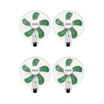 Active Air ACF16 16in 3-Speed Mountable Oscillating Hydroponic Grow Fan (4 Pack) - VMInnovations