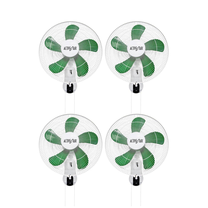 Active Air ACF16 16in 3-Speed Mountable Oscillating Hydroponic Grow Fan (4 Pack)