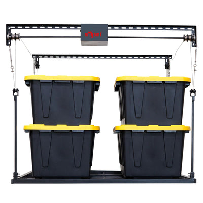 Origami Motorized Garage Ceiling Storage, 52"x25" Overhead Lift System(Open Box) - VMInnovations