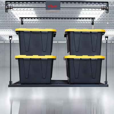Origami Motorized Garage Ceiling Storage, 52"x25" Overhead Lift System(Open Box) - VMInnovations