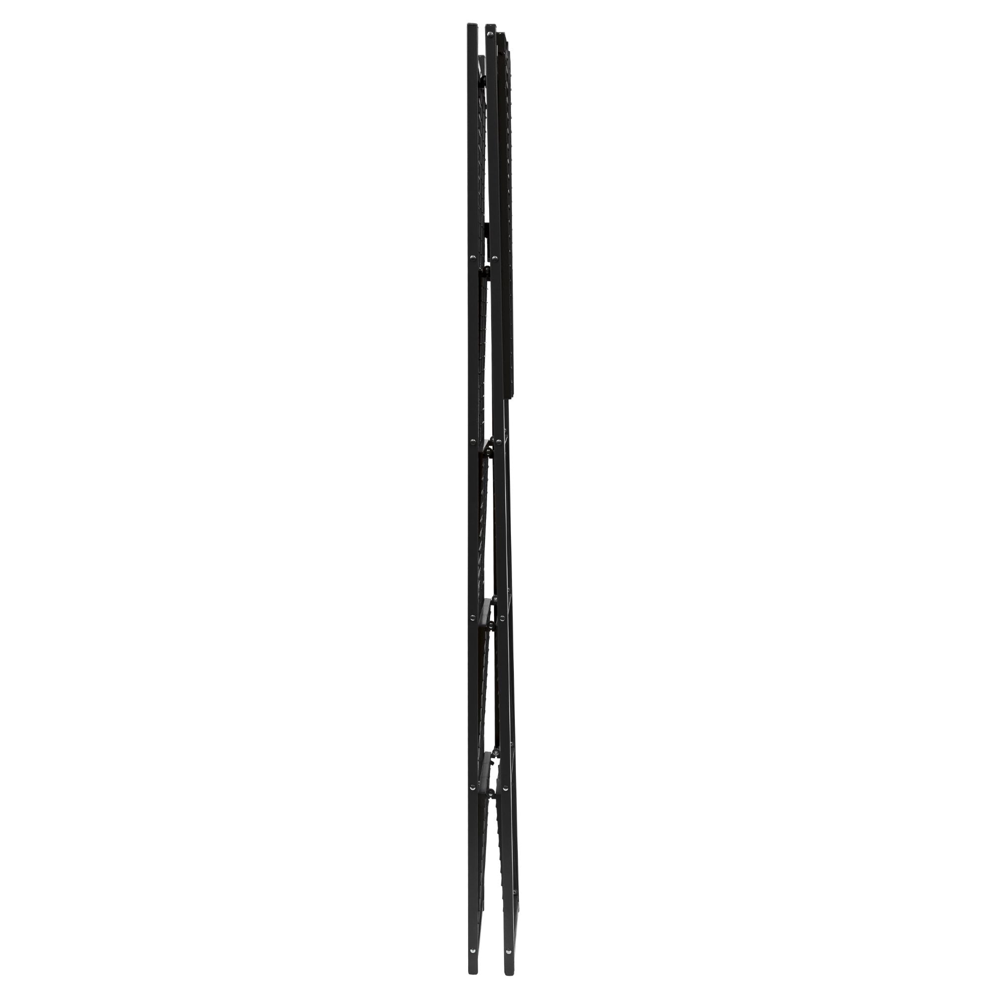Origami RB Foldable 6 Tier Rack, Wheels, Tall/Slim, Black, Certified Refurbished - VMInnovations