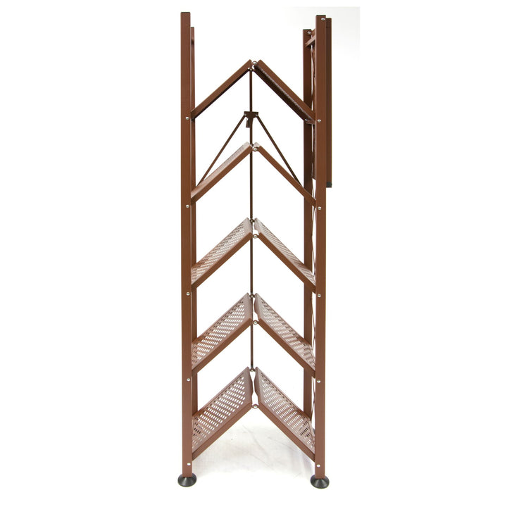 Origami RB Foldable 6 Tier Rack, Wheels Tall/Slim, Bronze, Certified Refurbished