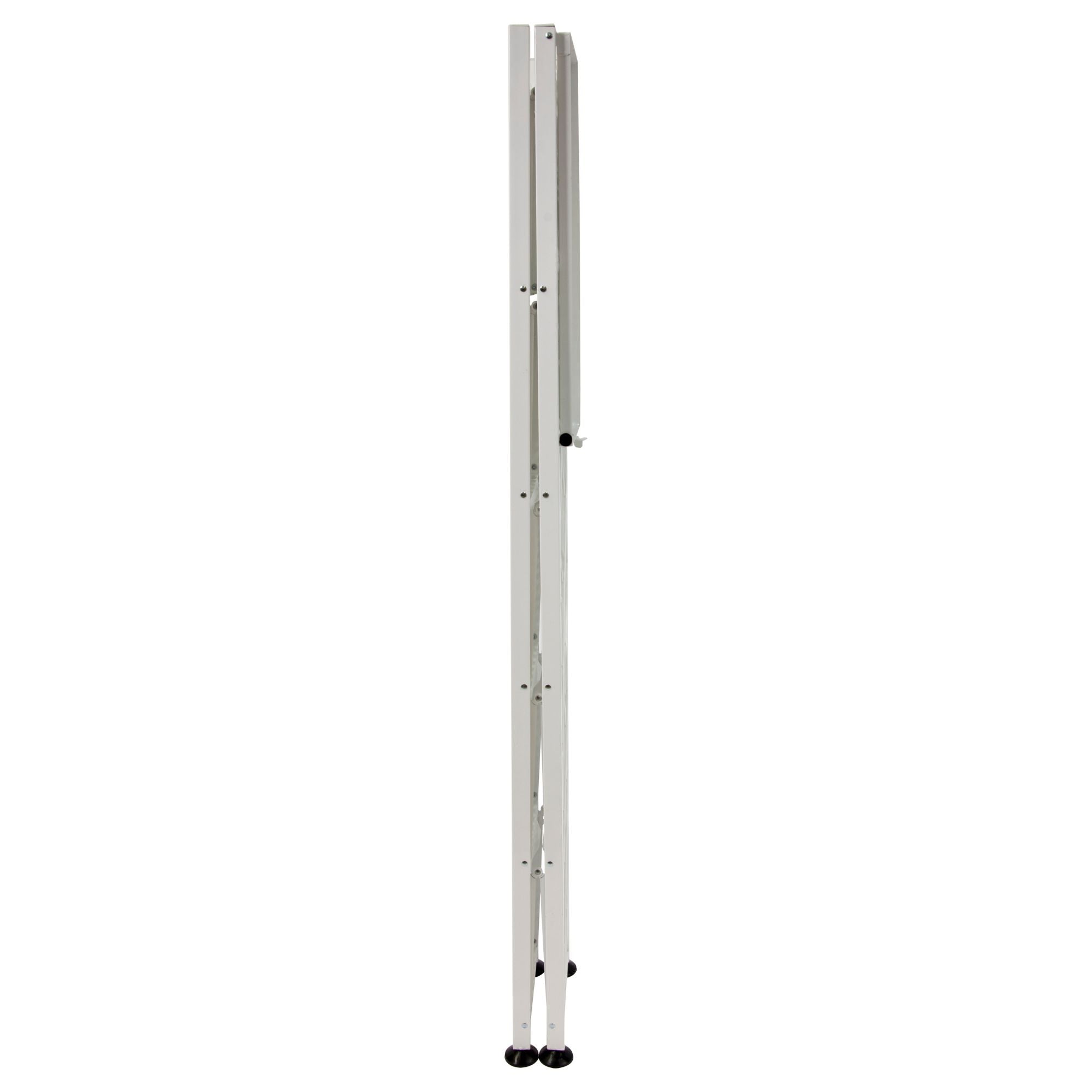 Origami RB Foldable 6 Tier Rack, Wheels, Tall/Slim, White, (Open Box)