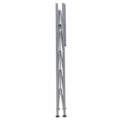 Origami RB Foldable 6 Tier Rack, Wheels Tall/Slim, Silver, Certified Refurbished - VMInnovations