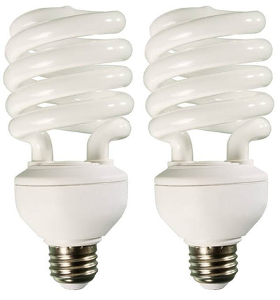 (2) HYDROFARM FLC32D 32W Dayspot CFL Spiral Compact Fluorescent Grow Light Bulbs