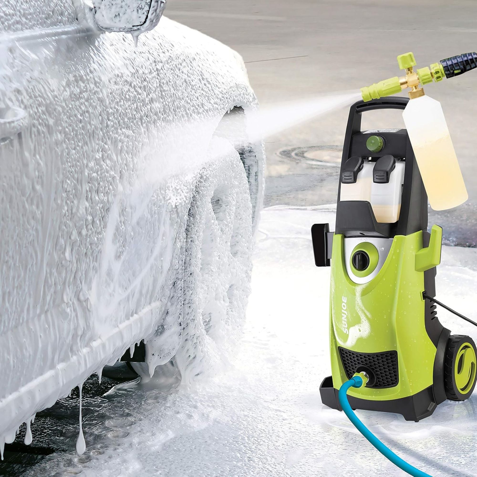 Sun Joe Electric 14.5 Amp Pressure Washer Hose Reel & 3 Pack Concentrate Formula - VMInnovations