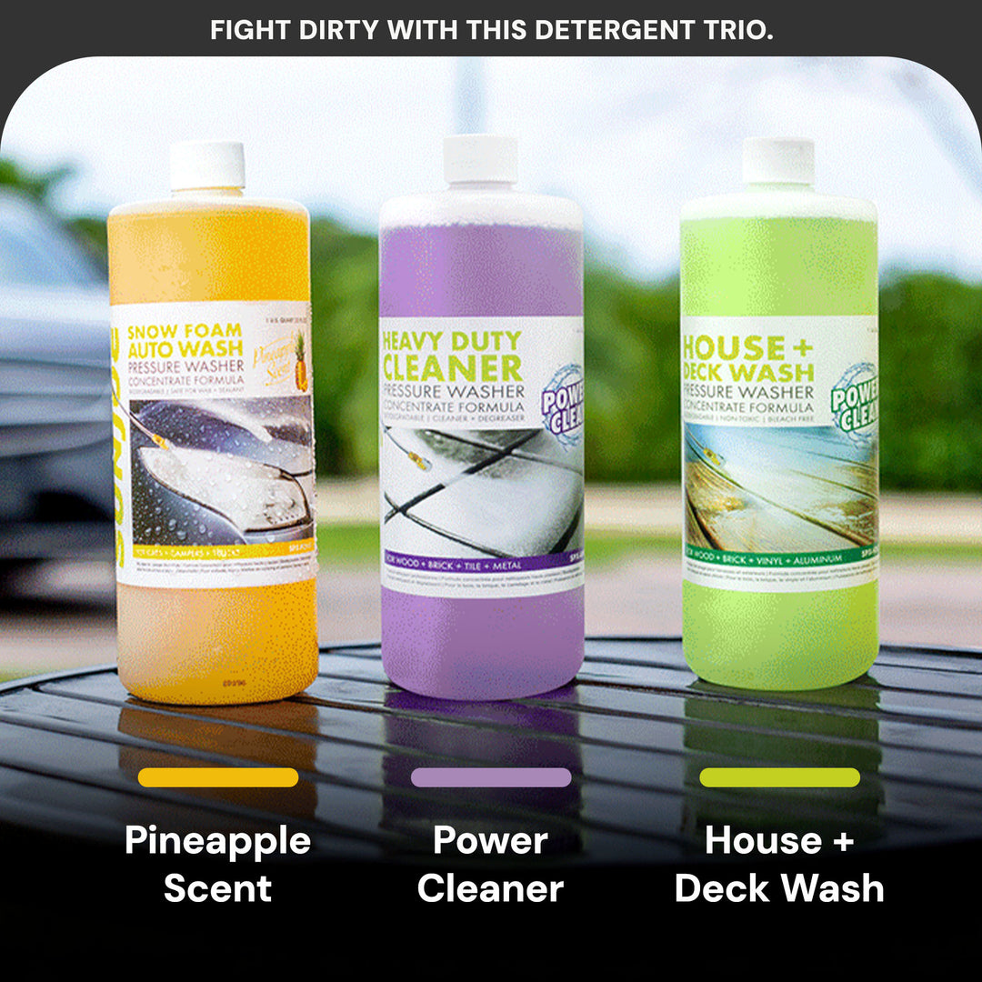 Sun Joe 3 Pack Pressure Washer Concentrate Formula, Detergent Trio (Open Box)