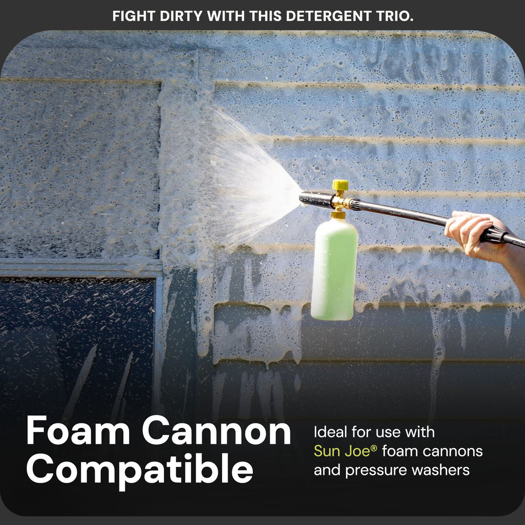 Sun Joe 3 Pack Pressure Washer Concentrate Formula, Detergent Trio (Open Box)