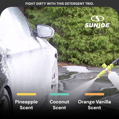 Sun Joe 3 Pack Premium Snow Foam Auto Washing Soap, Concentrated Detergent, AW3Q
