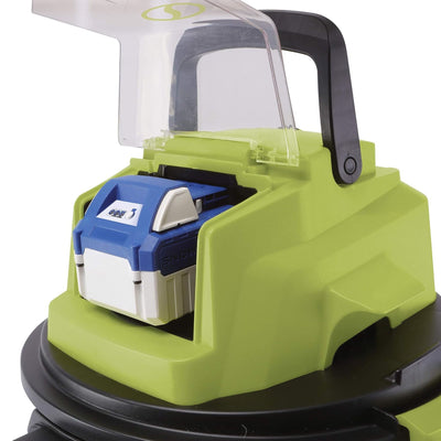 Sun Joe 24V Cordless Stainless Steel Wet or Dry Vacuum Kit, 5.3 Gal (Open Box)