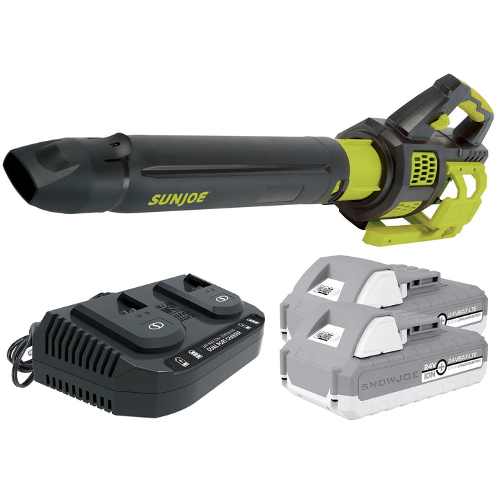 Sun Joe Cordless Brushless Turbine Jet Blower with Battery/Charger, (Open Box)