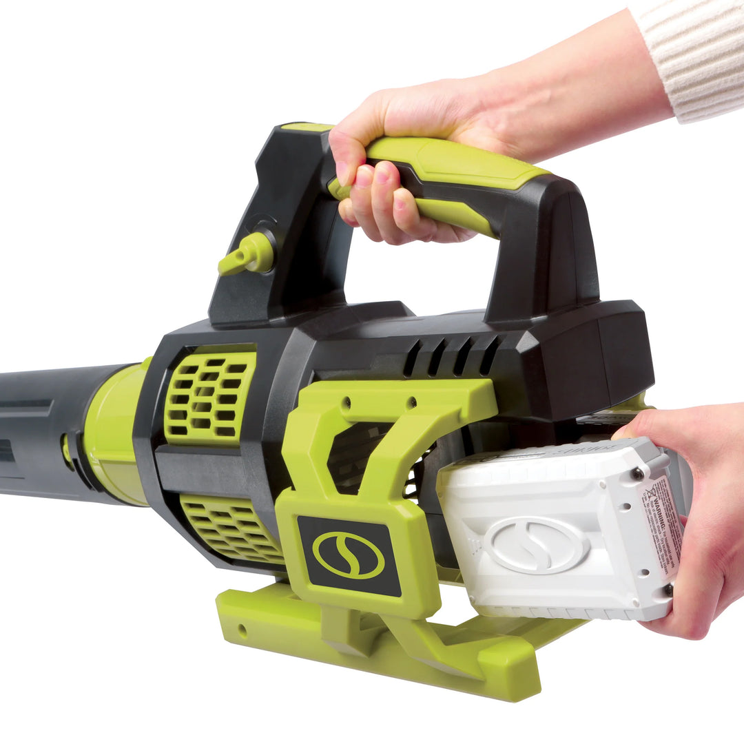 Sun Joe Cordless Brushless Turbine Jet Blower with Battery/Charger, 24V-X2-JB500