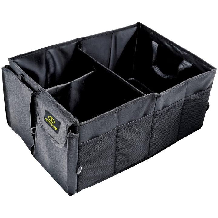 Auto Joe Collapsible Trunk Organizer Storage Caddy with Staps, ATJ-CTSO-BLK