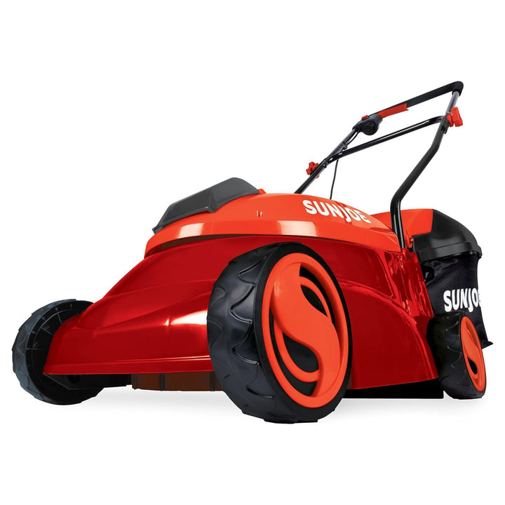 Sun Joe Cordless Lawn Mower, 28V, 14", 10.6 Gal Detachable Bag (Open Box)