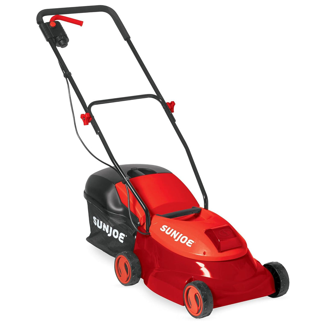Sun Joe Cordless Lawn Mower, 28V, 14", 10.6 Gal Detachable Bag (Open Box)
