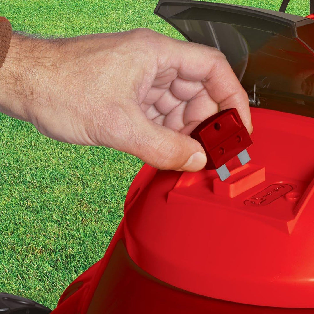 Sun Joe Cordless Lawn Mower, 28V, 14", 10.6 Gal Detachable Bag (Open Box)