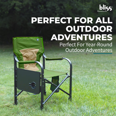 Bliss Hammocks 24V Heated, Folding Chair w/Battery & 3 Heat Settings (Open Box) - VMInnovations