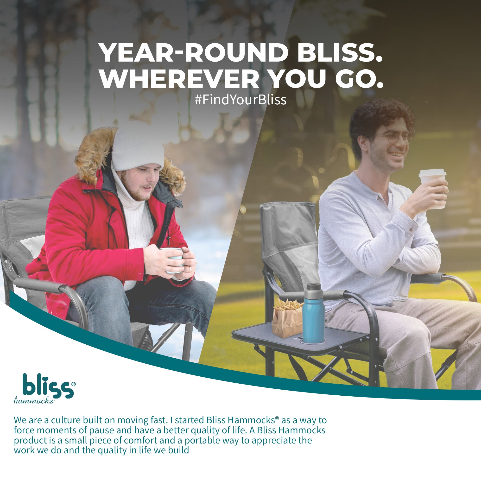 Bliss Hammocks 24V Heated Seat, Folding Chair w/Battery & 3 Heat Settings, Gray - VMInnovations