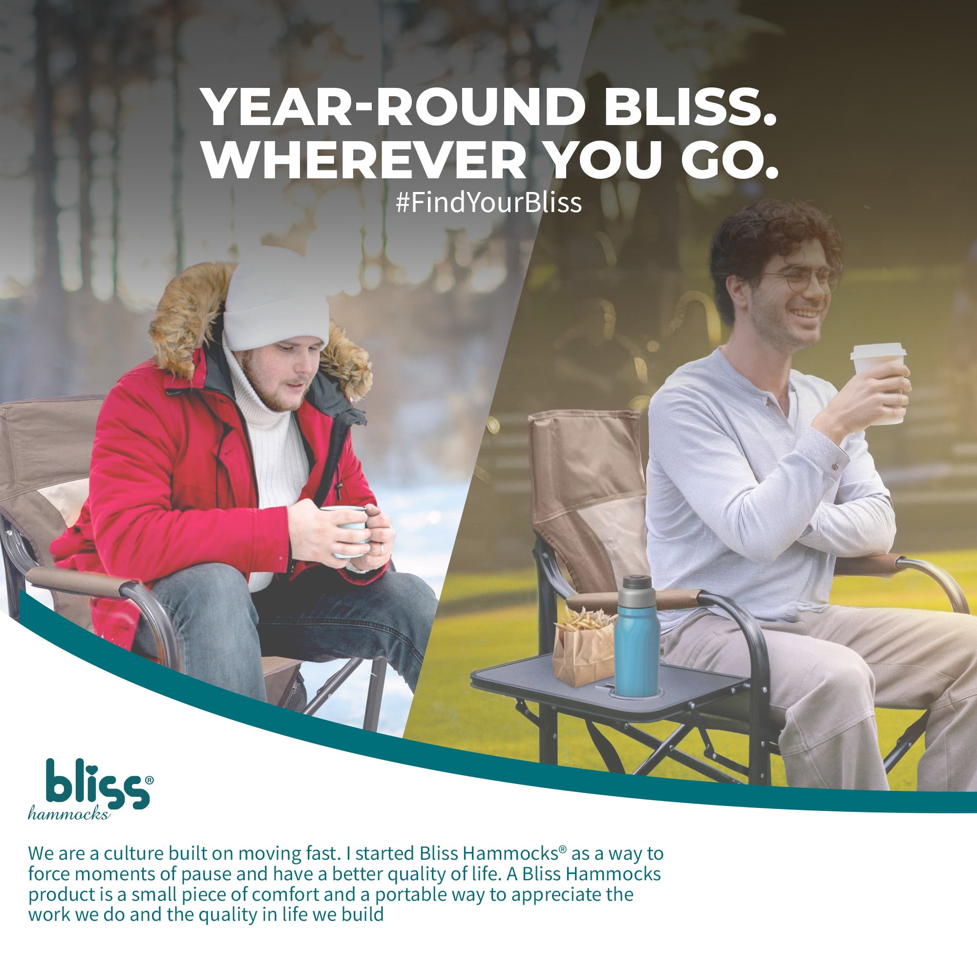 Bliss Hammocks 24V Heated Seat, Folding Chair w/Battery & 3 Heat Settings, Brown - VMInnovations