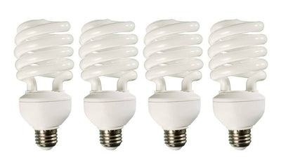 (4) HYDROFARM FLC32D 32W Dayspot CFL Spiral Compact Fluorescent Grow Light Bulbs