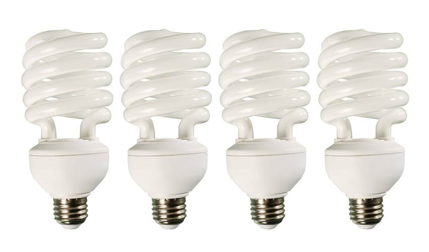 (4) HYDROFARM FLC32D 32W Dayspot CFL Spiral Compact Fluorescent Grow Light Bulbs