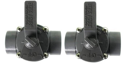 2) Jandy Zodiac 3407 1.5" To 2" 2 Port Space Saver Plumbing Valve Positive Seal - VMInnovations
