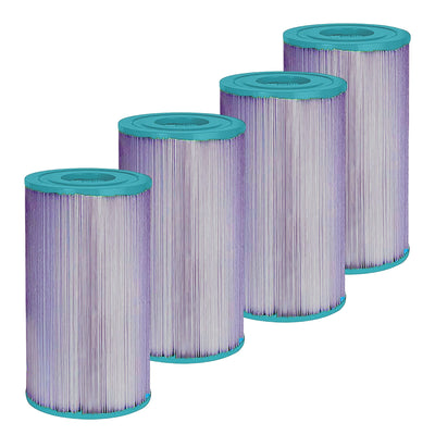 Hurricane Filters HF4335-01P Platinum Purple Spa Filter Cartridge Replacement (4 Pack)