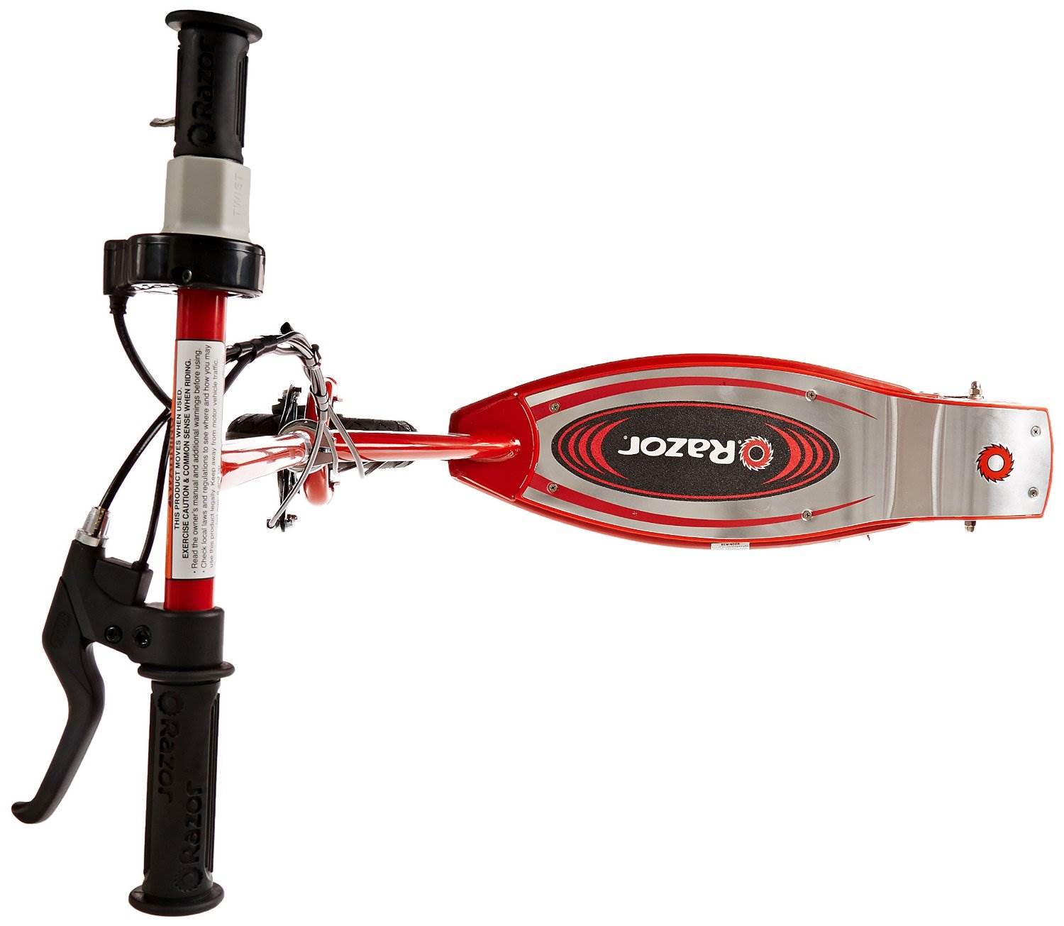 Razor E100 Kids Motorized 24 Volt Electric Powered Ride On Scooter with Helmet
