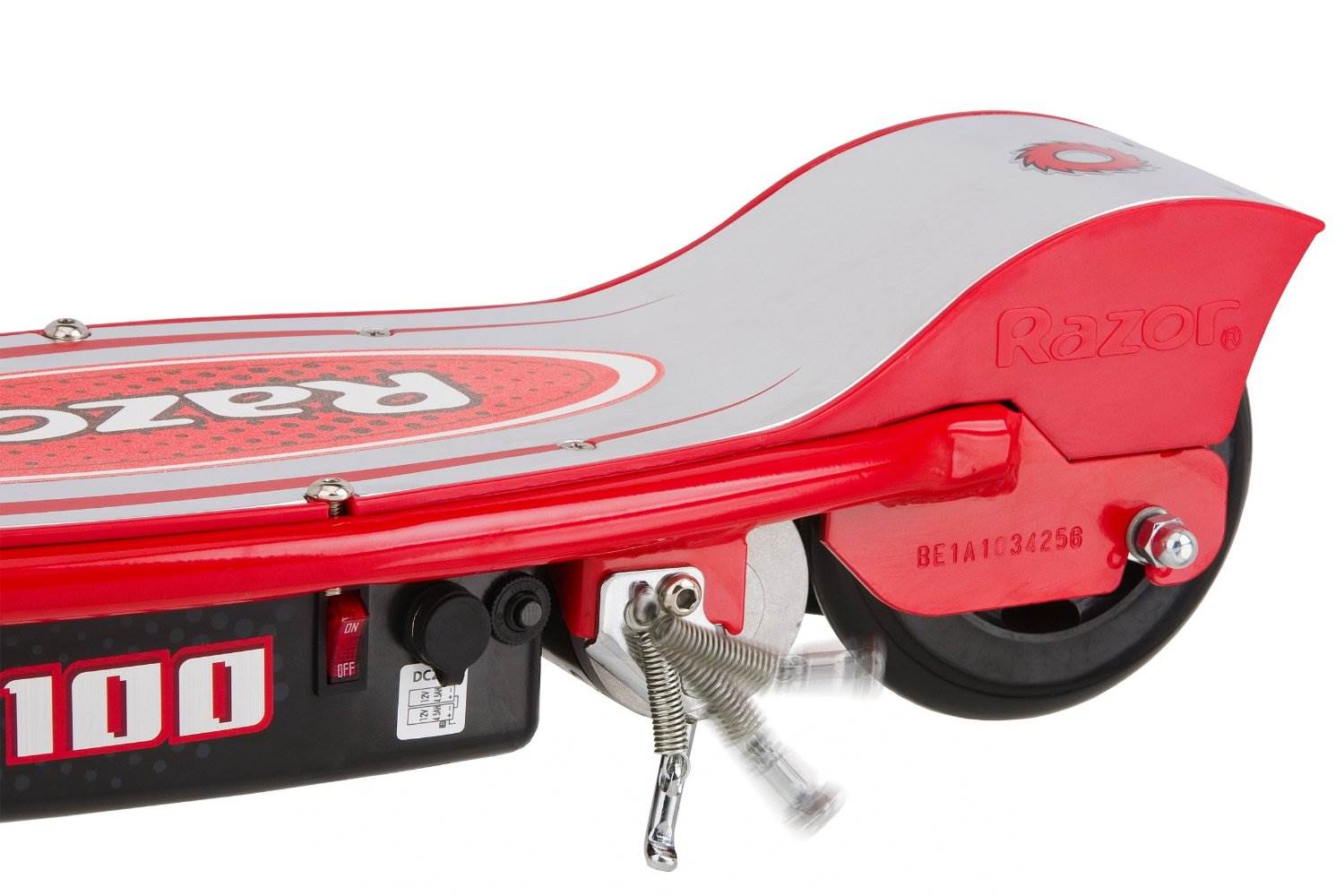 Razor E100 Kids Motorized 24 Volt Electric Powered Ride On Scooter with Helmet