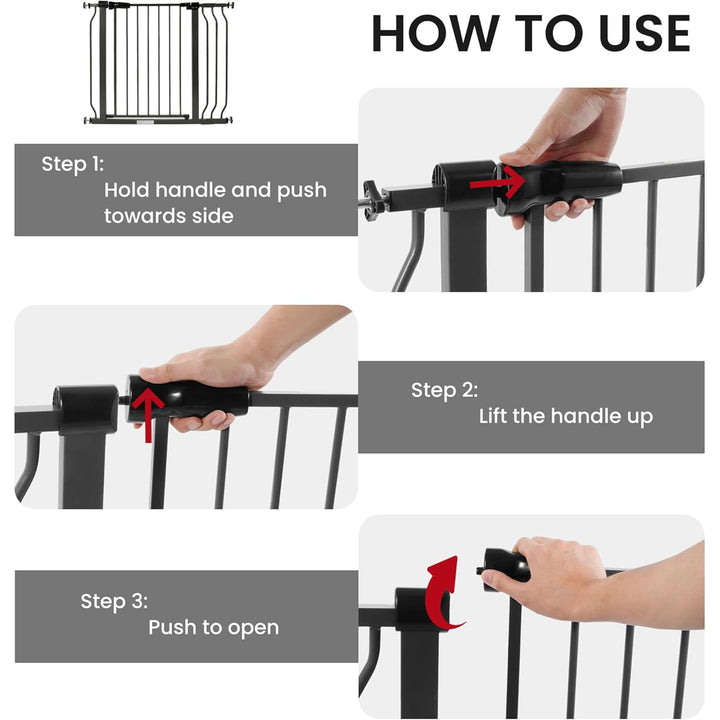 BalanceFrom Walk Thru Safety Gate, Baby & Pet, Doorways, 30”, Graphite(Open Box)