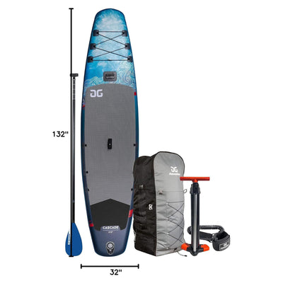 AQUAGLIDE 11' Cascade Inflatable SUP, Stand Up Paddleboard Set with Backpack - VMInnovations
